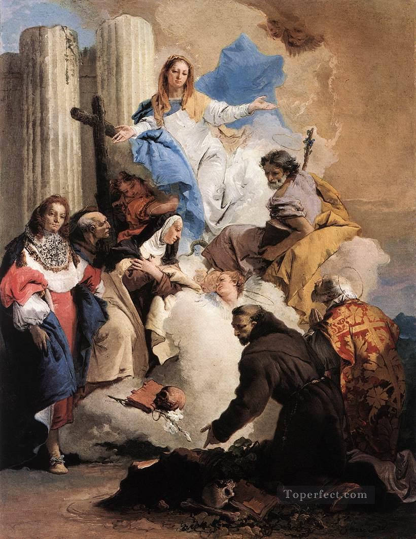The Virgin with Six Saints Giovanni Battista Tiepolo Oil Paintings